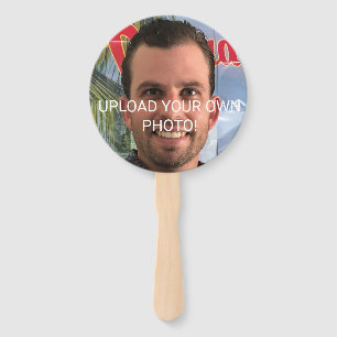 Funny Bachelorette Party Groom Picture Photo Hand Hand Fan