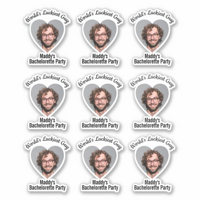 Funny Bachelorette Party Groom's Face Favour (Front)