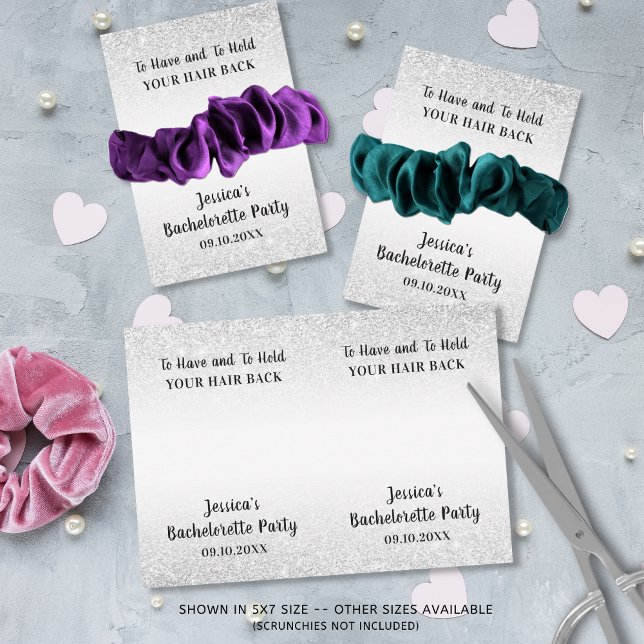 Funny Bachelorette Party Scrunchie Holder Favour Invitation (Creator Uploaded)