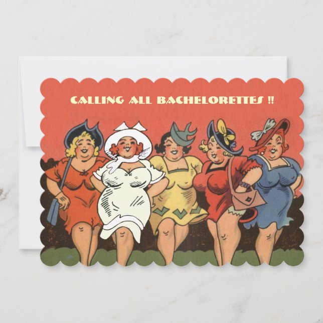 Funny bachelorettes invitation (Front)