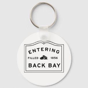 Funny Back Bay Filled In  Key Ring