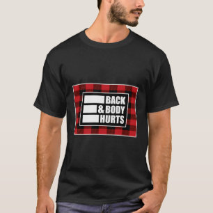 Funny Back Body Hurts Tee Quote Exercise Workout G