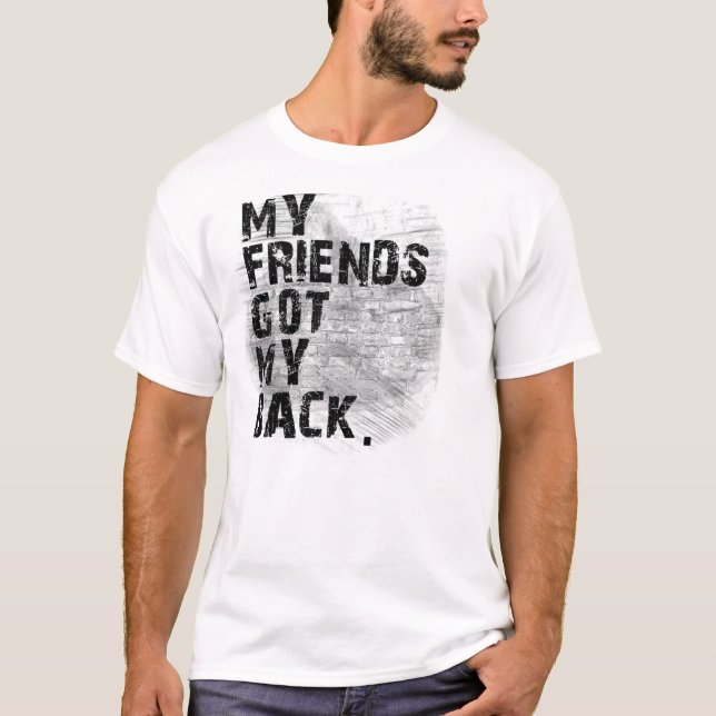 Funny Back-Stabbing Friends T-shirt (Front)