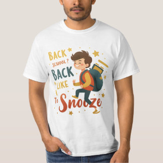 Funny Back to School Cartoon Tee – Student Humour
