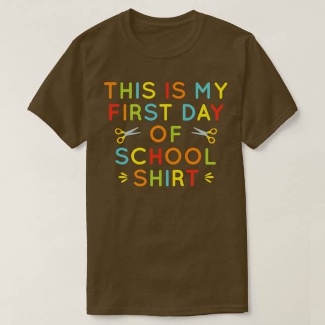 Funny Back To School Design For Students This Is M T-Shirt (Design Front)