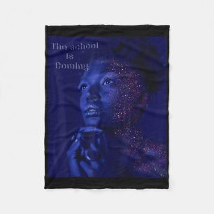 Funny Back To School  Fleece Blanket