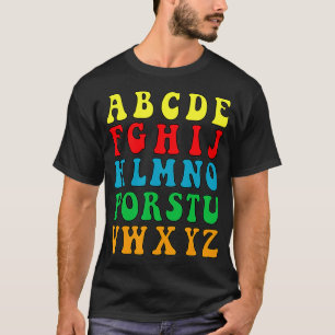 Funny Back To School Hi Alphabet Pre K kindergarte T-Shirt
