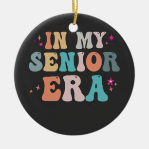 Funny Back to School In my Senior Era Teacher   Ceramic Tree Decoration