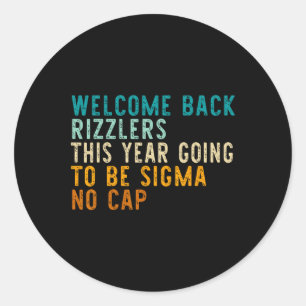 Funny Back To School Middle School Teacher Gen Alp Classic Round Sticker