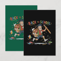 Funny Back to School Senior Student