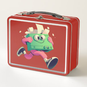 Funny Back to School Supply Box Cartoon Character