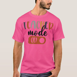 Funny Back To School Teacher Mode On Leopard First T-Shirt