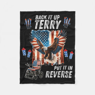 Funny, Back Up Terry Put It In Reverse Firework 4t Fleece Blanket