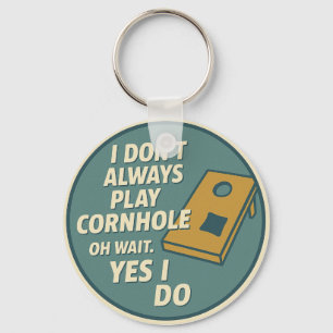 Funny Backyard Game Enthusiast Cornhole Player Key Ring