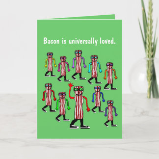 Funny Bacon Birthday Card Gift