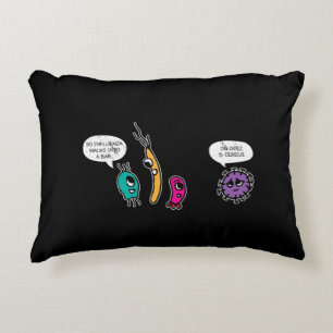 Funny Bacteria Pun Biology Science Biologist Decorative Cushion