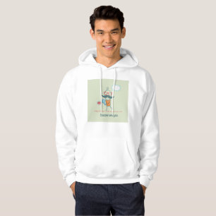 Funny Bacteriologist Scientist with Big Moustache Hoodie