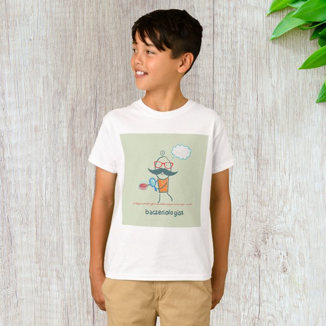 Funny Bacteriologist Scientist with Big Moustache  T-Shirt (Creator Uploaded)