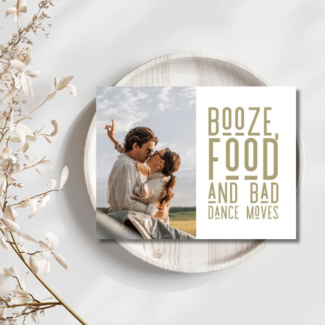 Funny Bad Dance Moves Photo Wedding Save the Date Announcement Postcard (Bad Dance Moves Funny Wedding Save the Date Postcard)