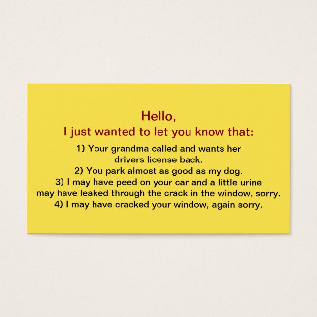 Funny Bad Driver Parking #3 (Front)