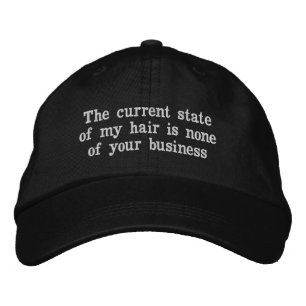 Funny bad hair day hat
