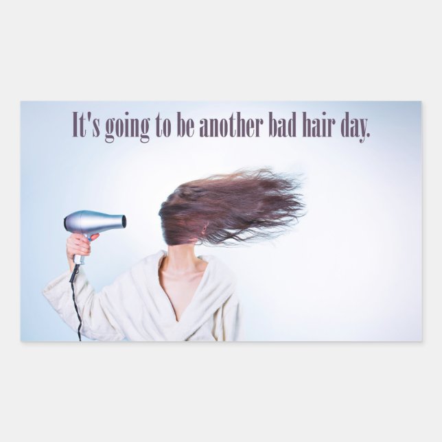 Funny Bad Hair Day stickers (Front)