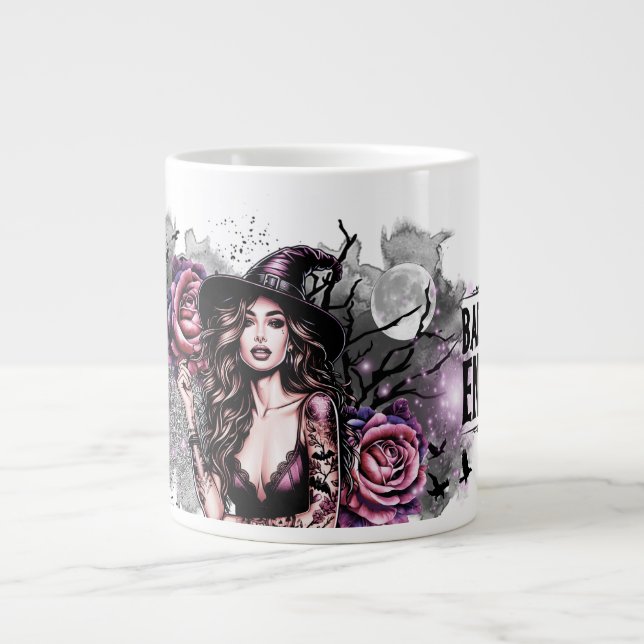 Funny Bad Witch Energy Large Coffee Mug (Front)
