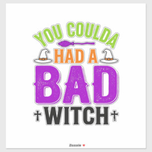 Funny Bad Witch Halloween Quote Vector Design_1