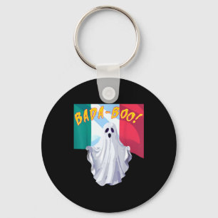 Funny bada boo italian american halloween costume  key ring
