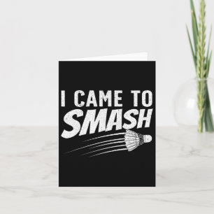Funny Badminton Design For Men Women Kids Badminto Card