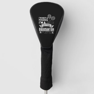 Funny Badminton Gift Idea for Badminton Player  Golf Head Cover