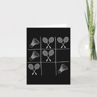 Funny Badminton Joke - Noughts And Crosses Tic-tac
