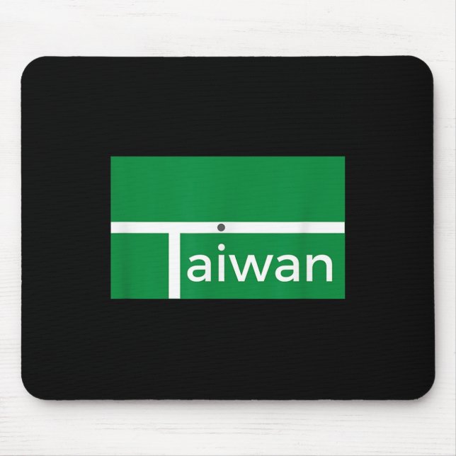 Funny Badminton Match New Taiwan Flag Alternative  Mouse Pad (Front)