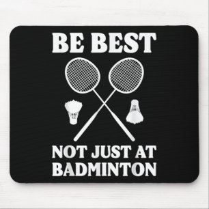Funny Badminton Player Badminton Commentator Mouse Pad