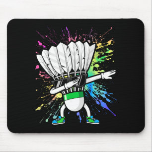 Funny Badminton Player Kids Boys Men Women Shuttle Mouse Pad