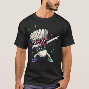 Funny Badminton Player Kids Boys Men Women Shuttle T-Shirt