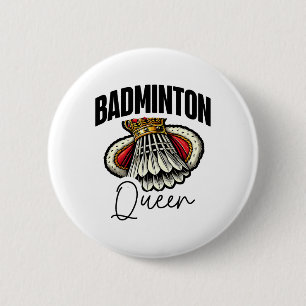 Funny Badminton Player Love Shuttle Design 19  6 Cm Round Badge