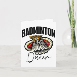 Funny Badminton Player Love Shuttle Design 19 Card