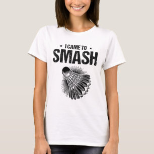 Funny Badminton Player Love Shuttle Design 24 T-Shirt