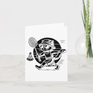 Funny Badminton Player Love Shuttle Design 25  Card