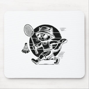 Funny Badminton Player Love Shuttle Design 6  Mouse Pad