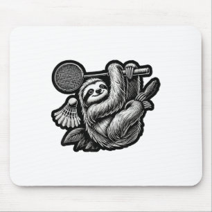 Funny Badminton Player Love Shuttle Design _7  Mouse Pad