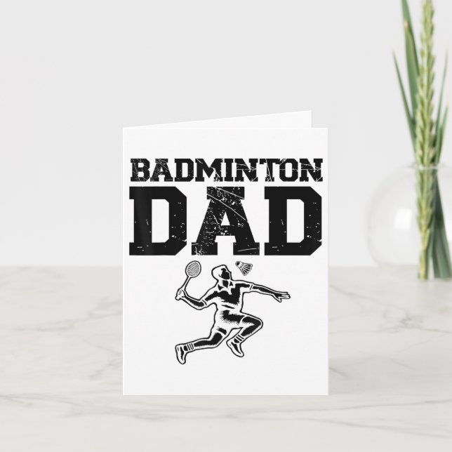 Funny Badminton Player Love Shuttle Design 9  Card (Front)