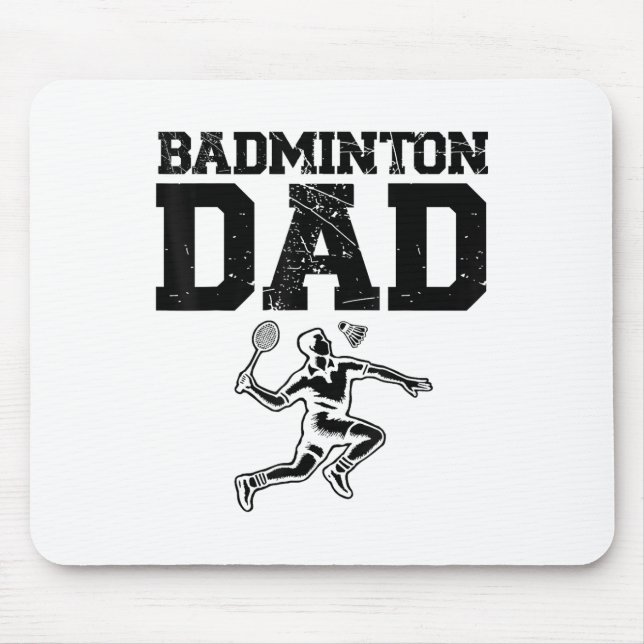Funny Badminton Player Love Shuttle Design 9  Mouse Pad (Front)