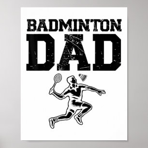 Funny Badminton Player Love Shuttle Design 9  Poster