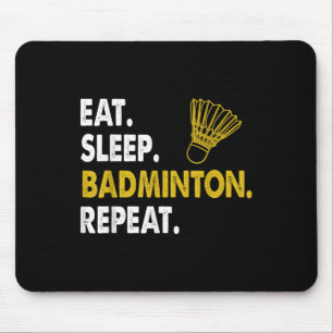 Funny Badminton Shuttle Novelty Tee  Mouse Pad