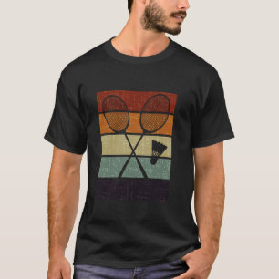 Funny Badminton Silhouette Men Women Kids Badminto T-Shirt