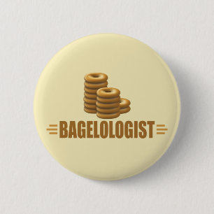 Funny Bagel 6 Cm Round Badge