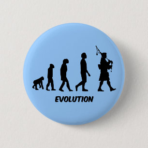 Funny bagpipes 6 cm round badge