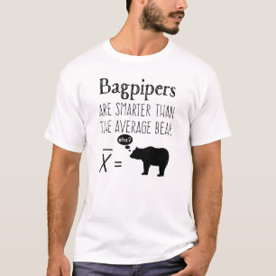 Funny Bagpipes T-shirt - Average Bear